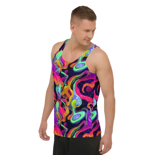 Infinite Daydream on a Men's Tank Top