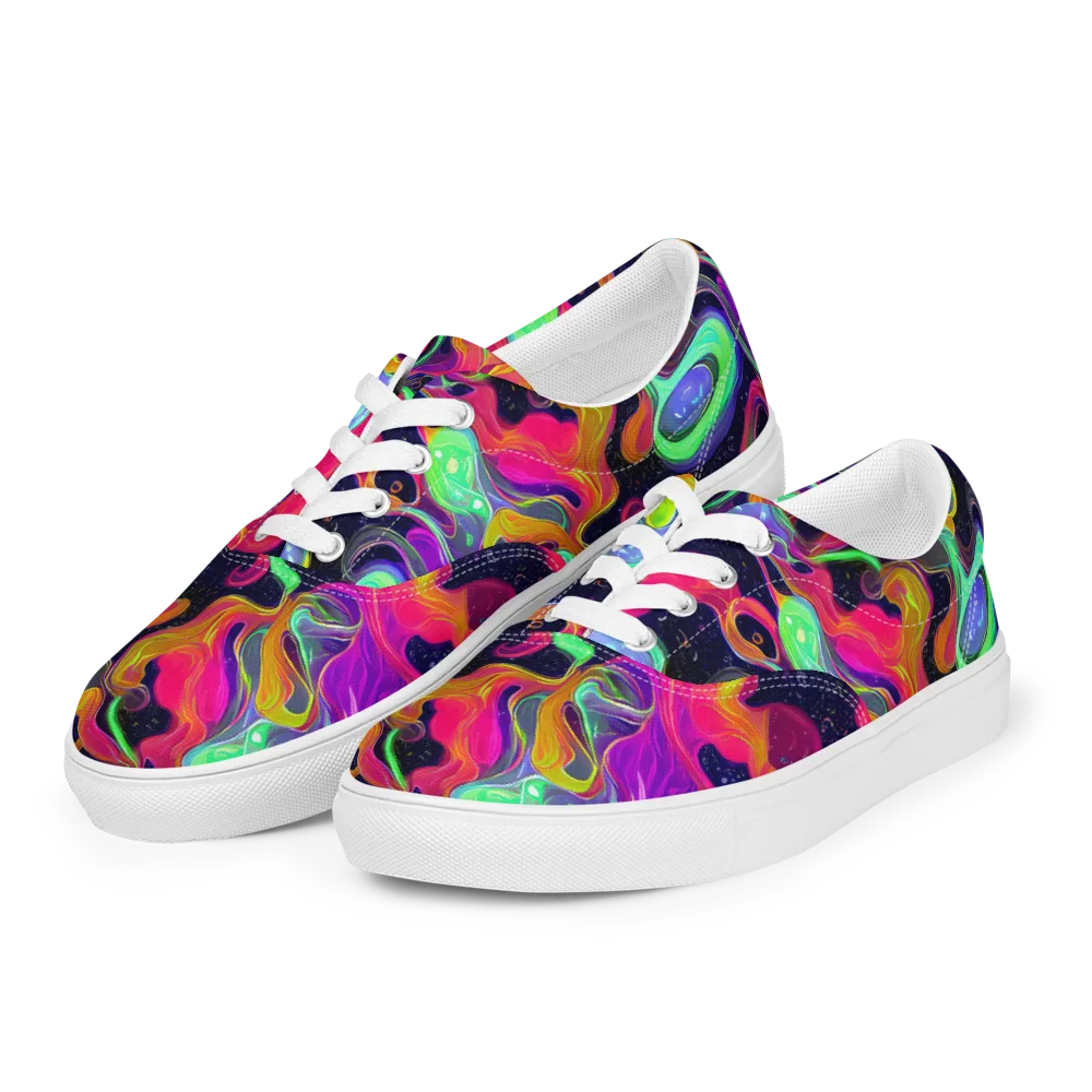 Infinite Daydream on Men's Lace-Up Canvas Shoes — Left Front