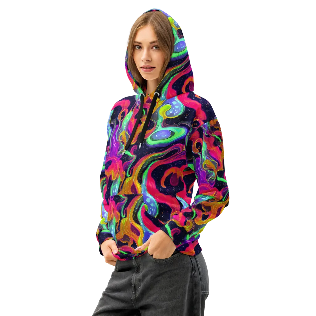 Infinite Daydream on Cotton Hoodie — Left Front