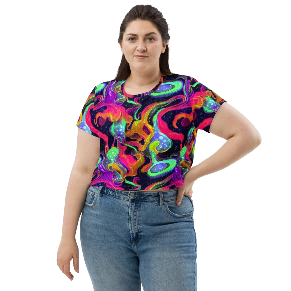 Infinite Daydream on Crop Tee — Front