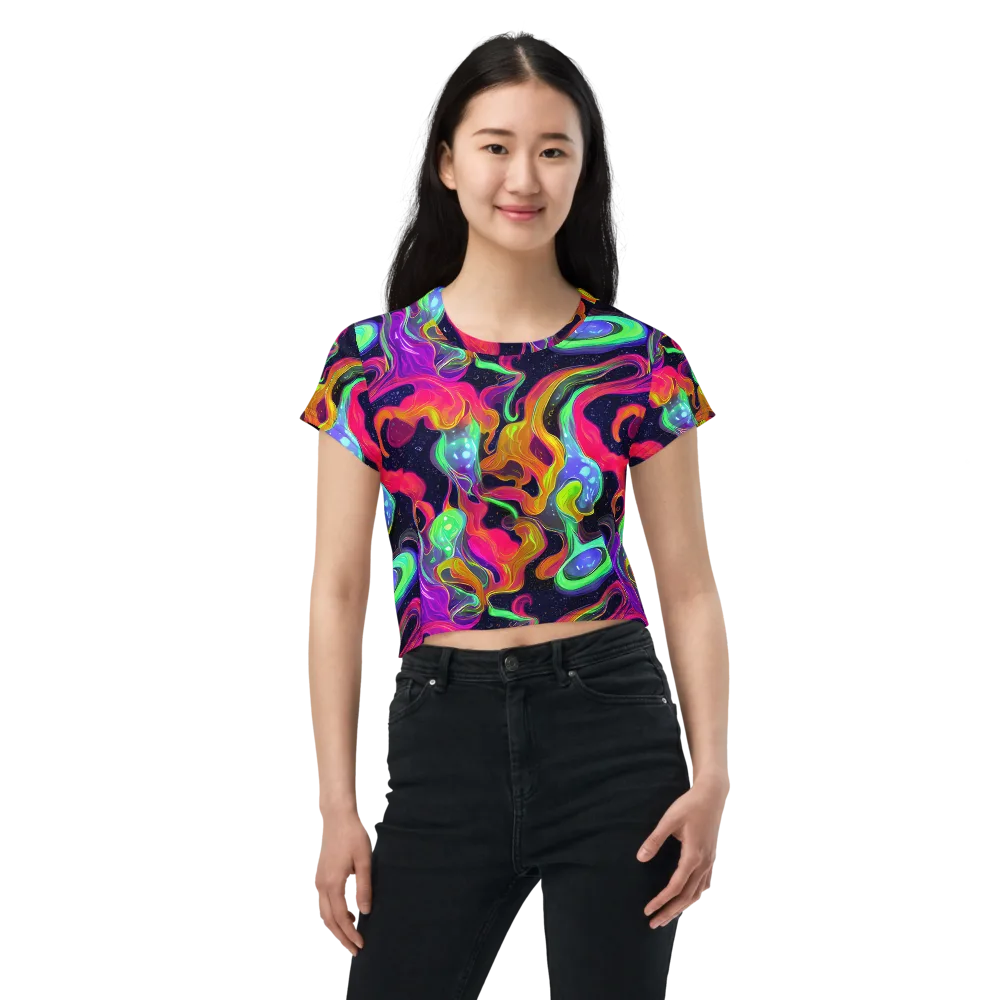 Infinite Daydream on Crop Tee — Front