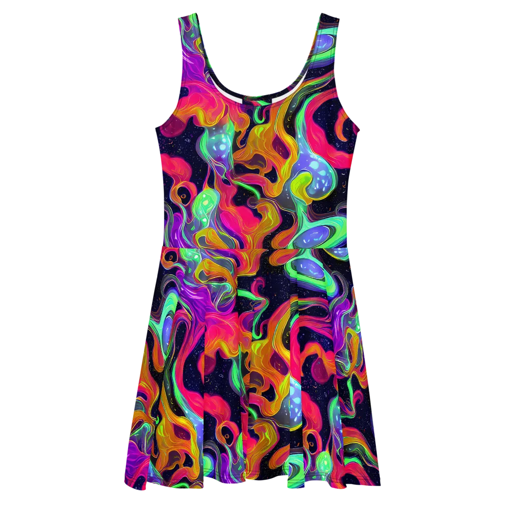 Infinite Daydream on Skater Dress — Front