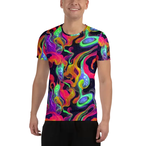 Infinite Daydream on a Men's Athletic T-Shirt