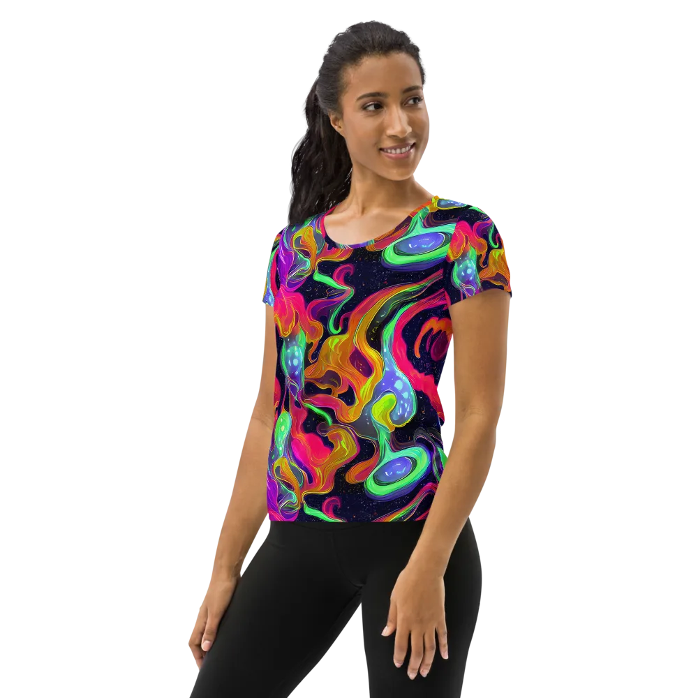 Infinite Daydream on Women's Athletic T-Shirt — Left