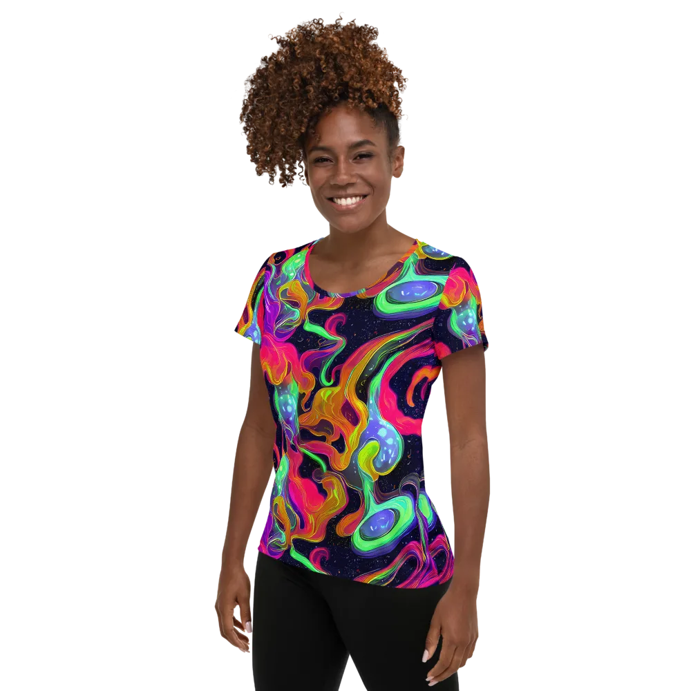 Infinite Daydream on Women's Athletic T-Shirt — Left