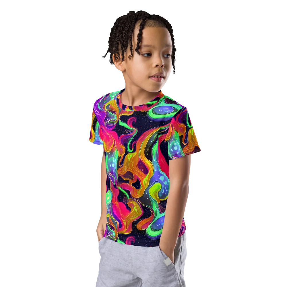 Infinite Daydream on Kids Crew Neck T-Shirt — Left Front