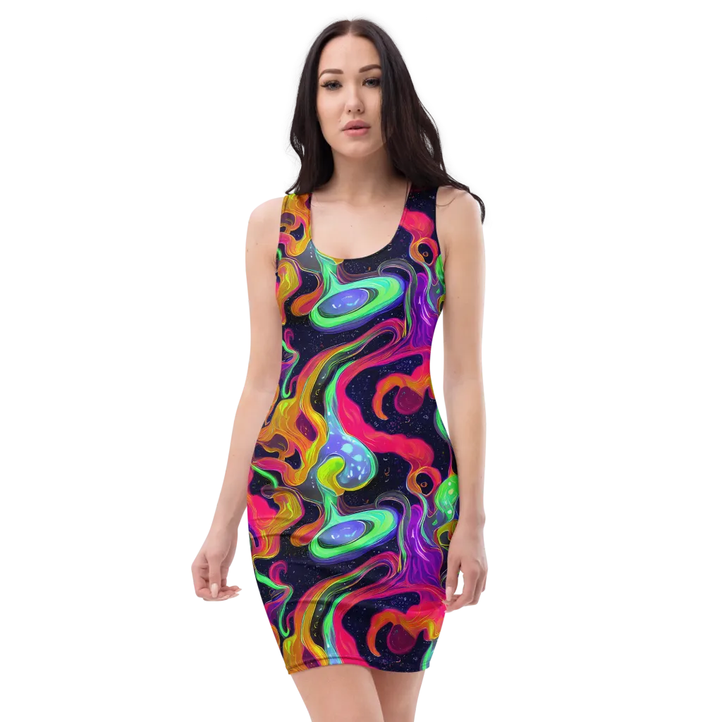 Infinite Daydream on Bodycon Dress — Front
