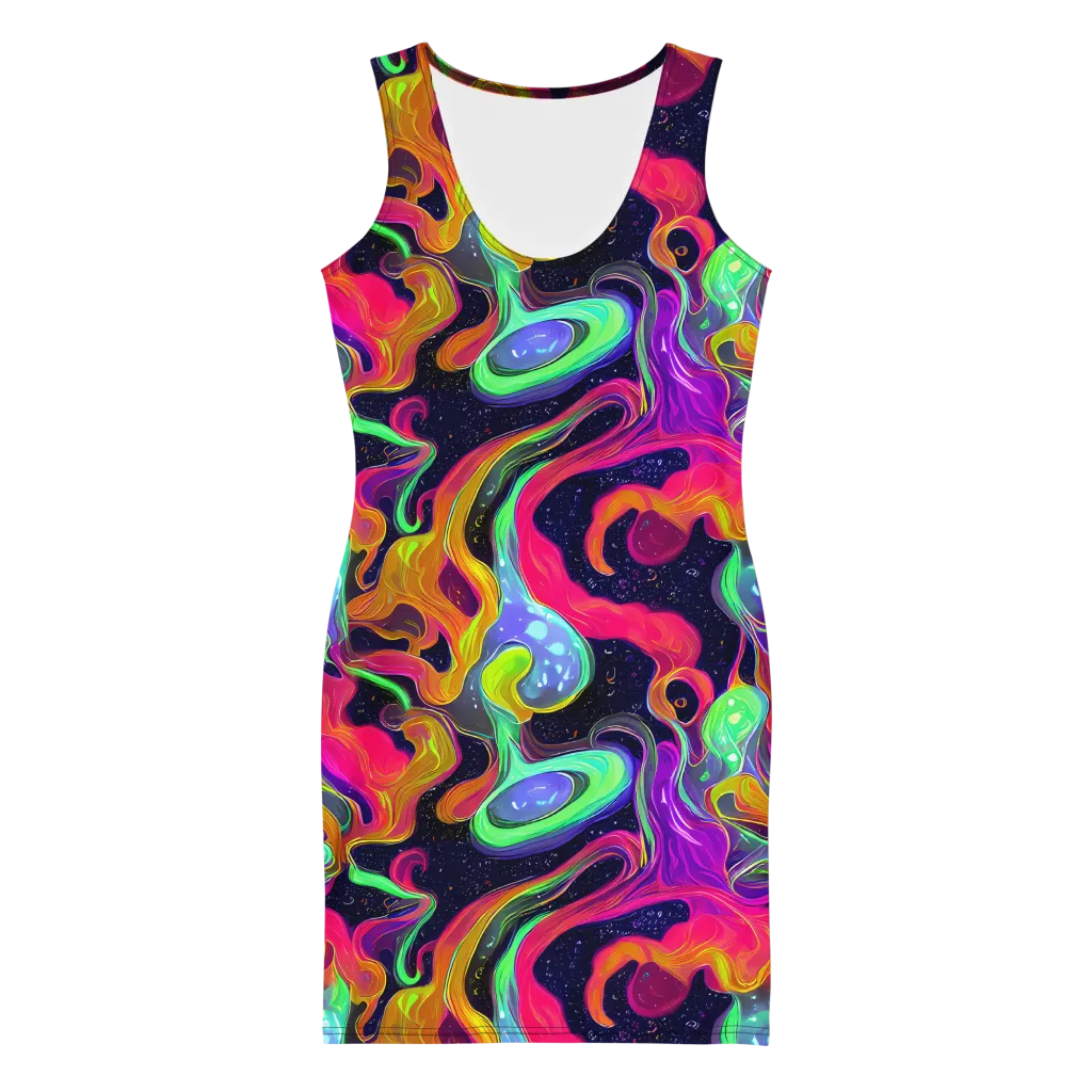 Infinite Daydream on Bodycon Dress — Front