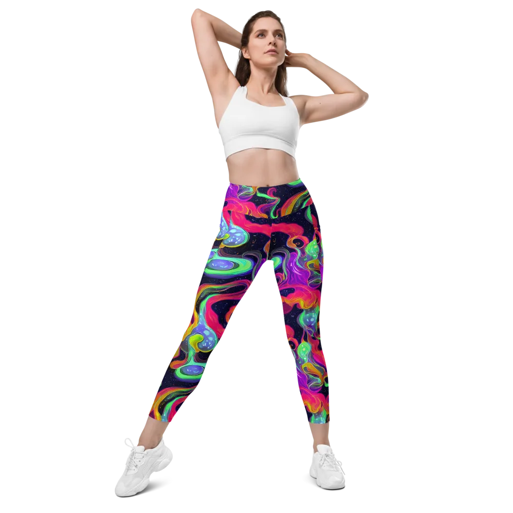 Infinite Daydream on Leggings with Pockets — Front