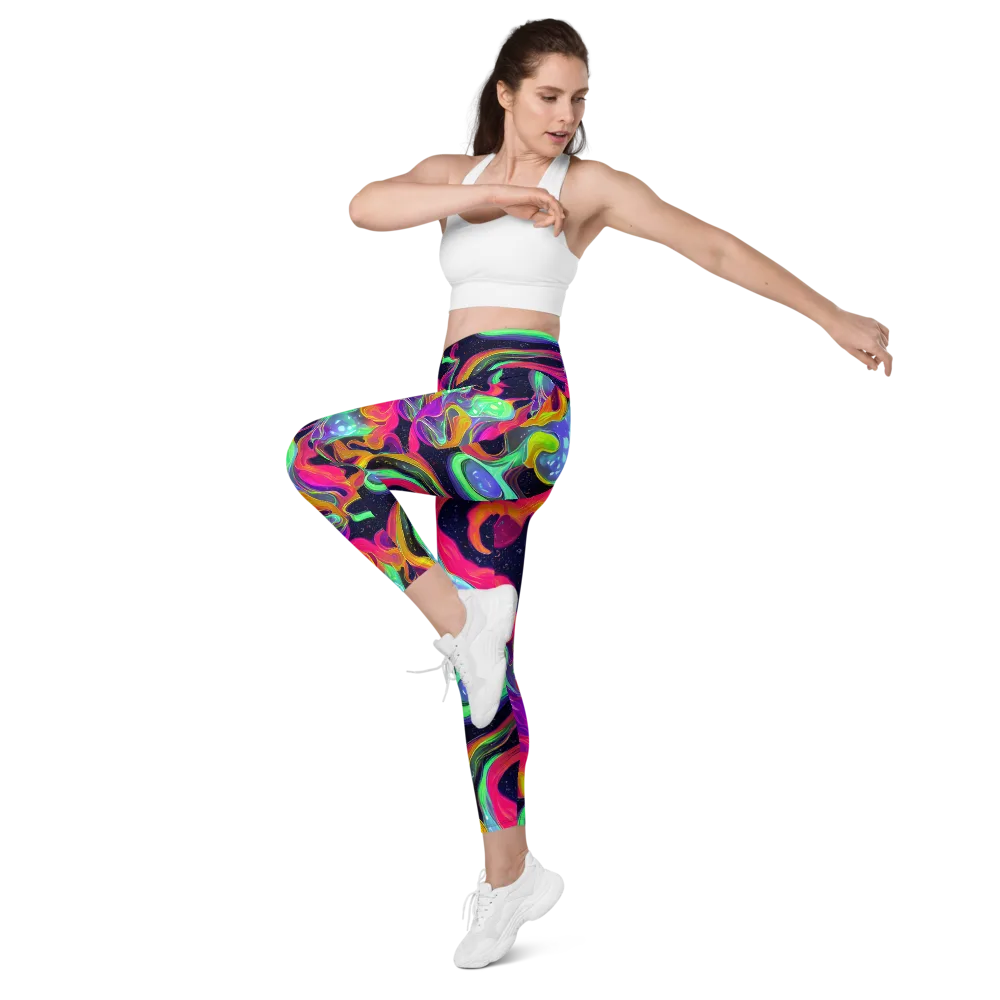 Infinite Daydream on Leggings with Pockets — Left Front