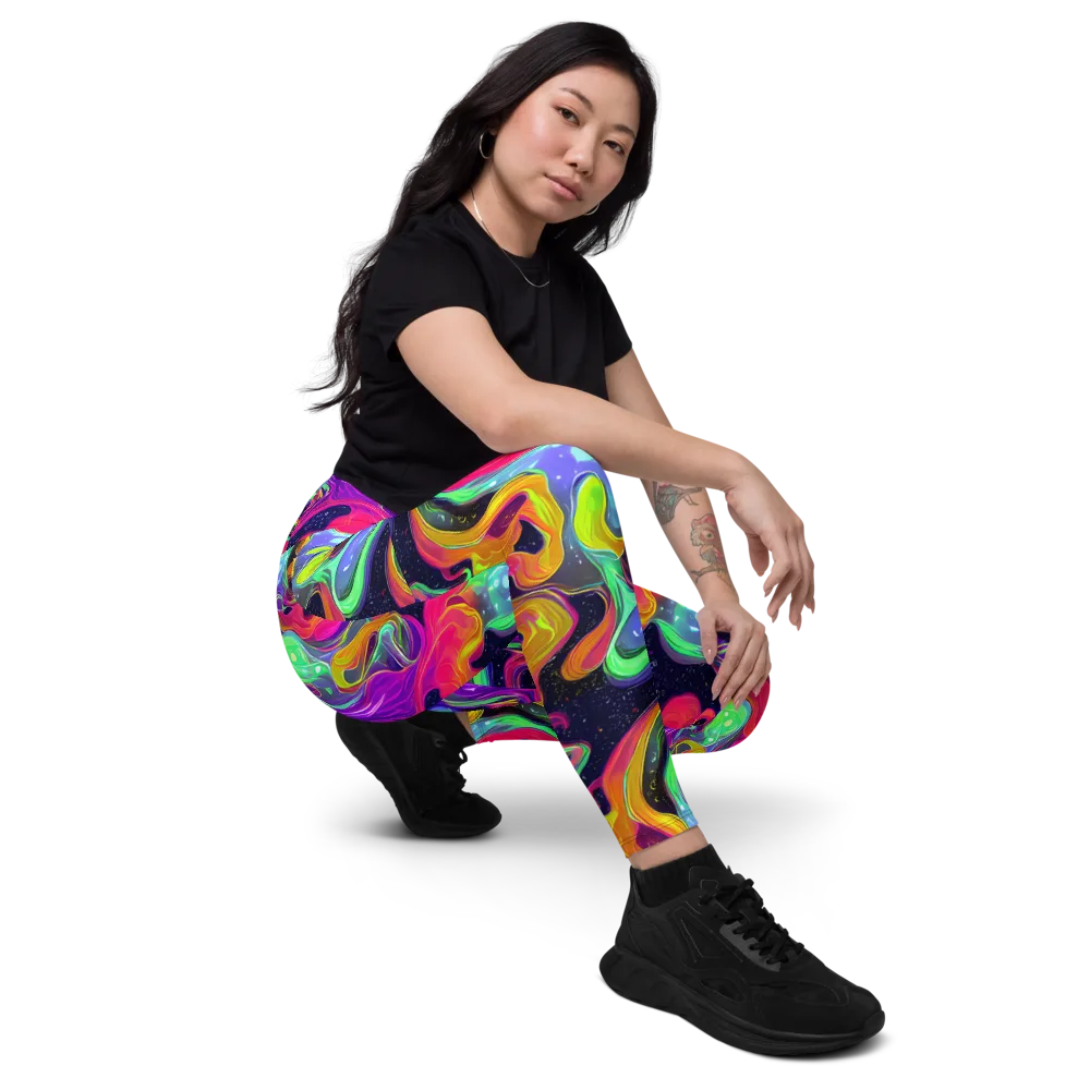 Infinite Daydream on Leggings with Pockets — Right Front