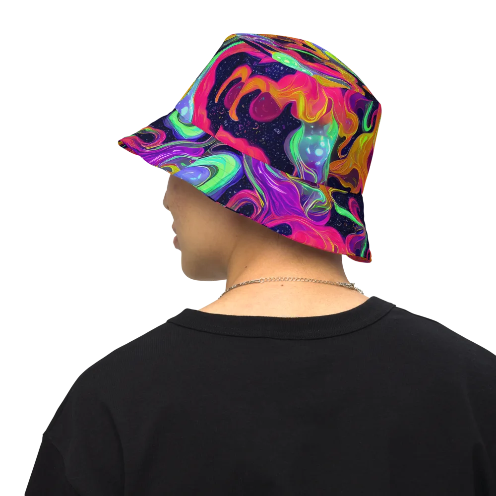Infinite Daydream on Reversible Bucket Hat — Back Inside