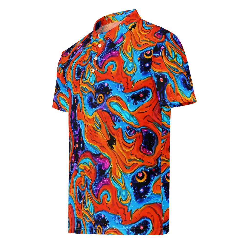 Sonic Lava on Men's Slim Fit Polo Shirt — Left Front