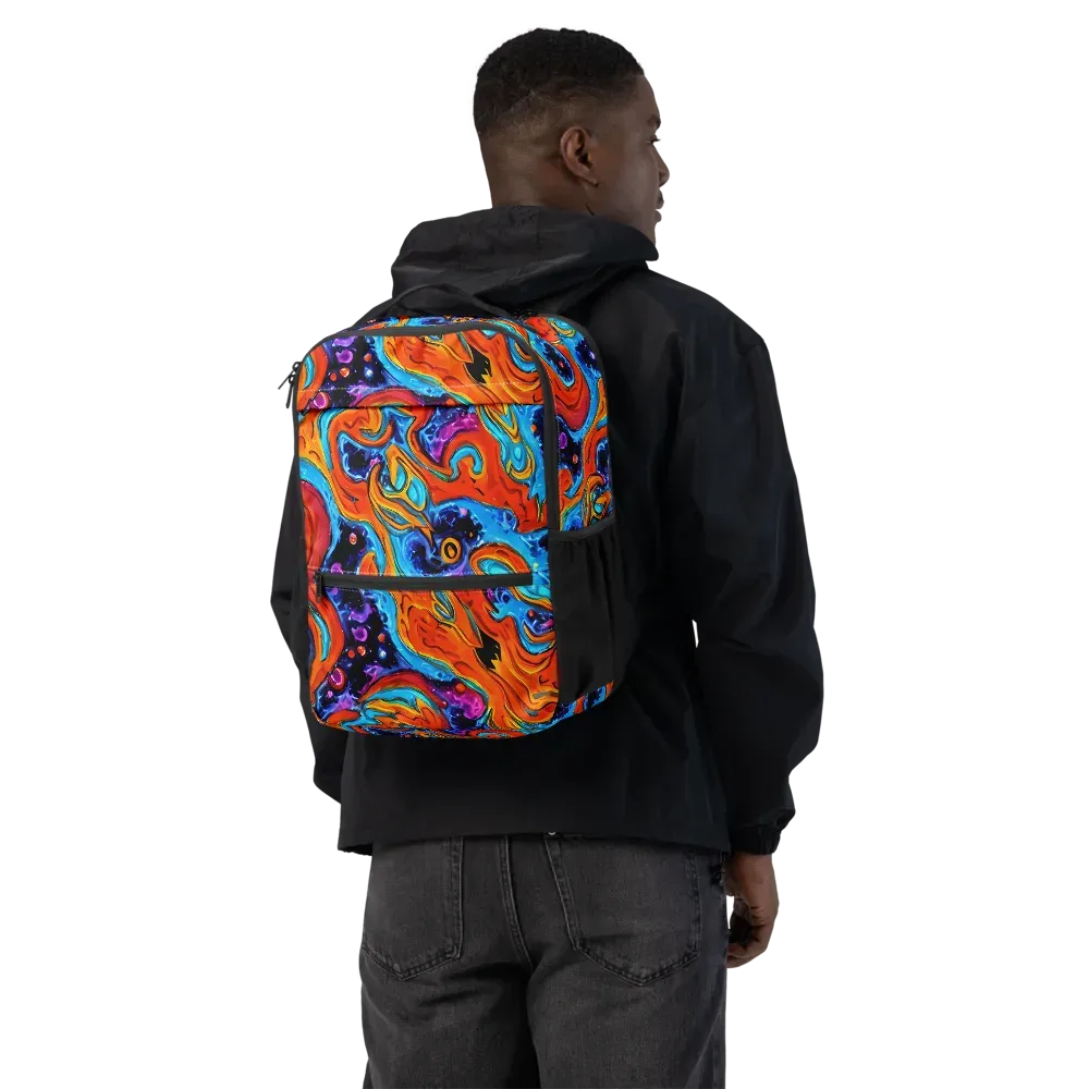 Sonic Lava on Utility Backpack — Back