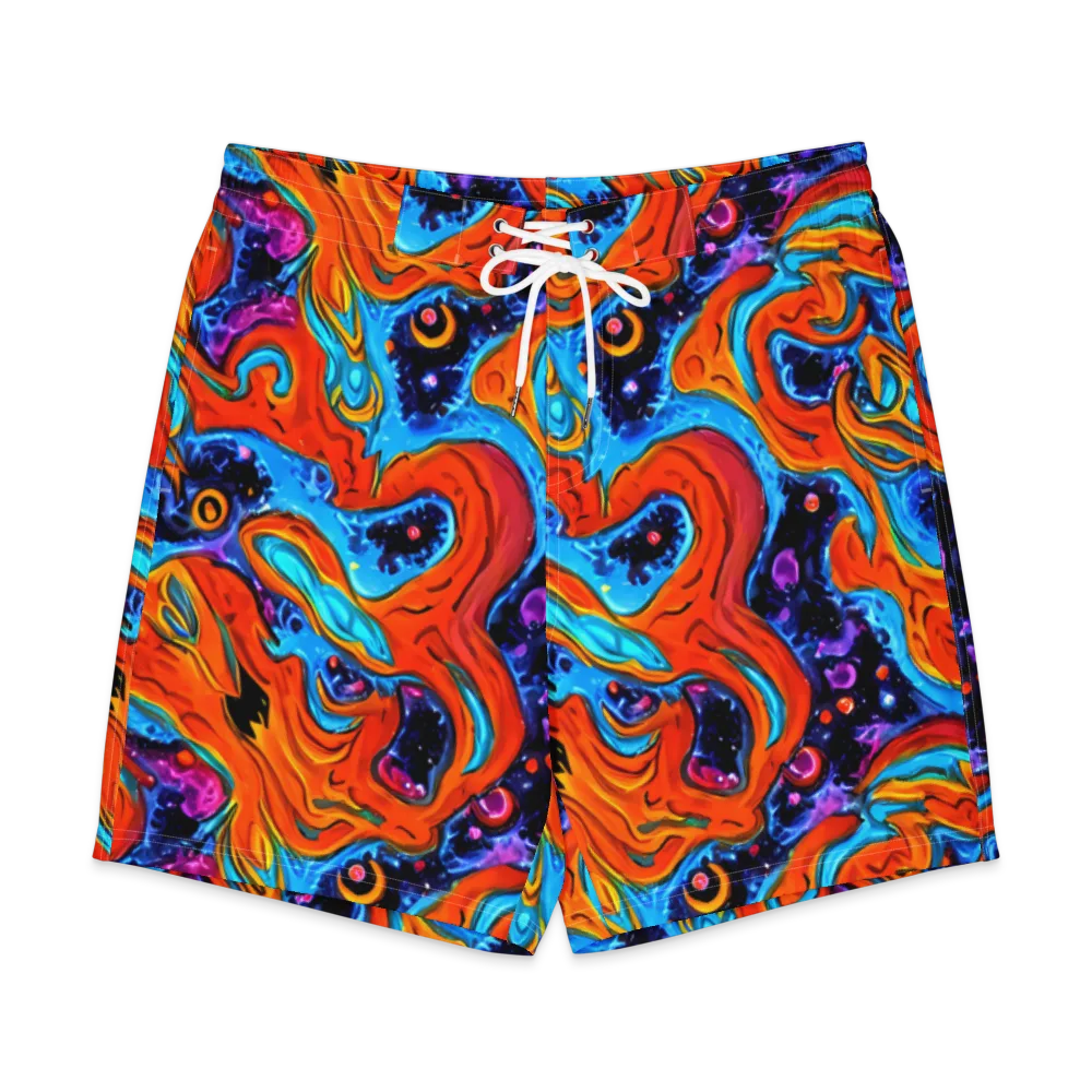 Sonic Lava on Men's Board Shorts — Front