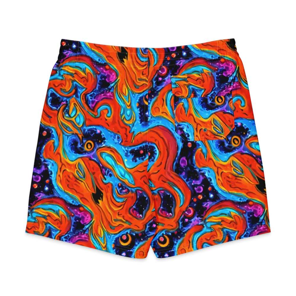 Sonic Lava on Men's Board Shorts — Back