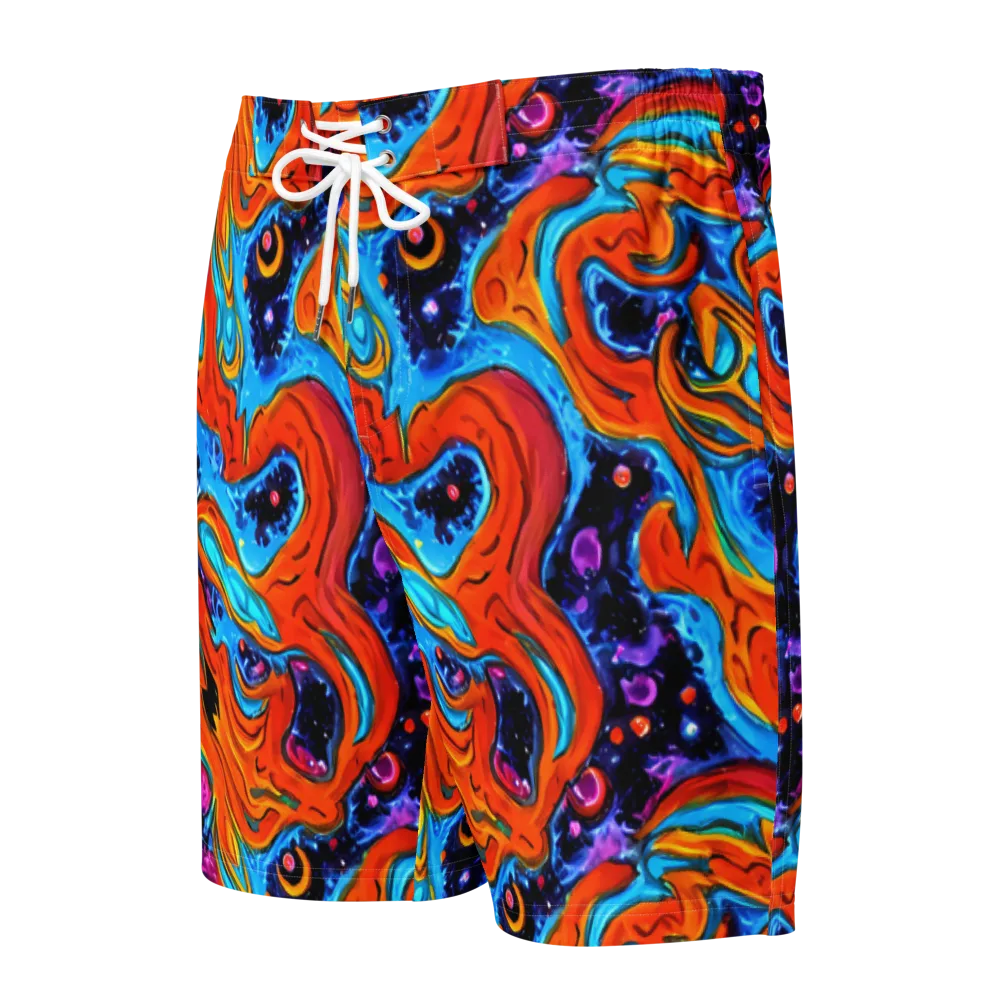 Sonic Lava on Men's Board Shorts — Front