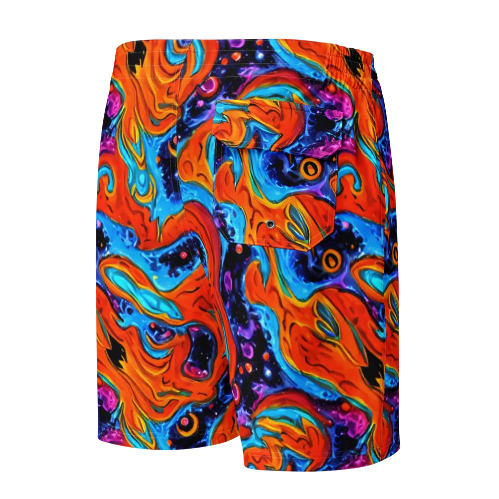 Sonic Lava on Men's Board Shorts — Back