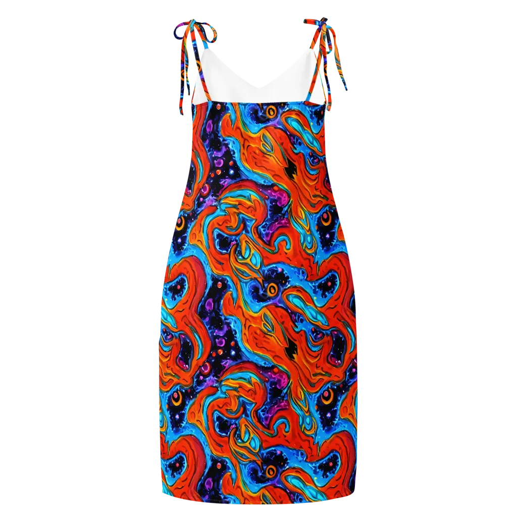 Sonic Lava on Slip Dress — Back