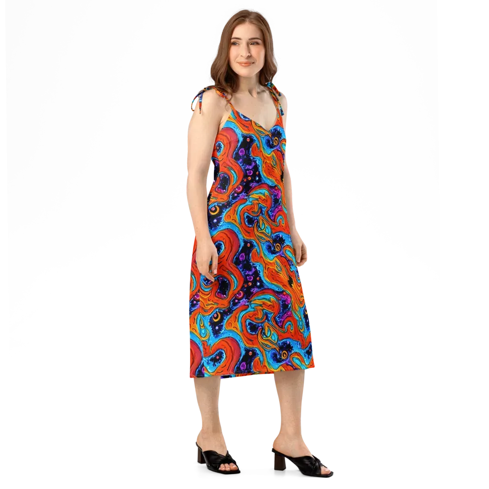 Sonic Lava on Slip Dress — Right Front
