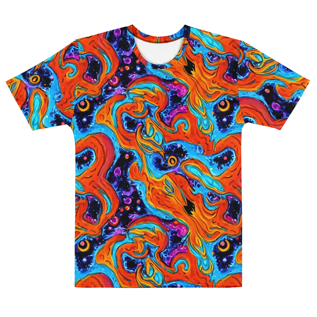 Sonic Lava on Men's Cotton Crew Neck T-Shirt — Front