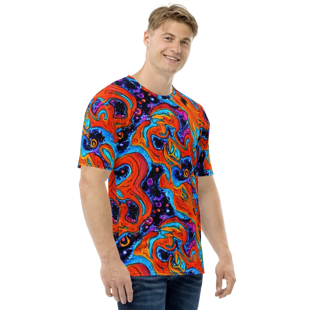 Sonic Lava on Men's Crew Neck T-Shirt — Right