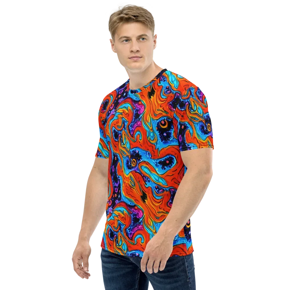 Sonic Lava on Men's Crew Neck T-Shirt — Left
