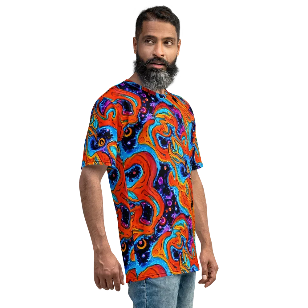 Sonic Lava on Men's Crew Neck T-Shirt — Right