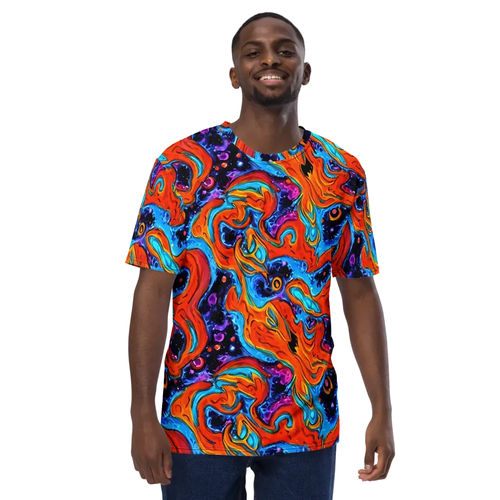 Sonic Lava on Men's Crew Neck T-Shirt — Front