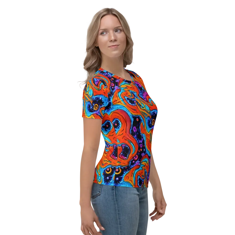 Sonic Lava on Women's Crew Neck T-Shirt — Right