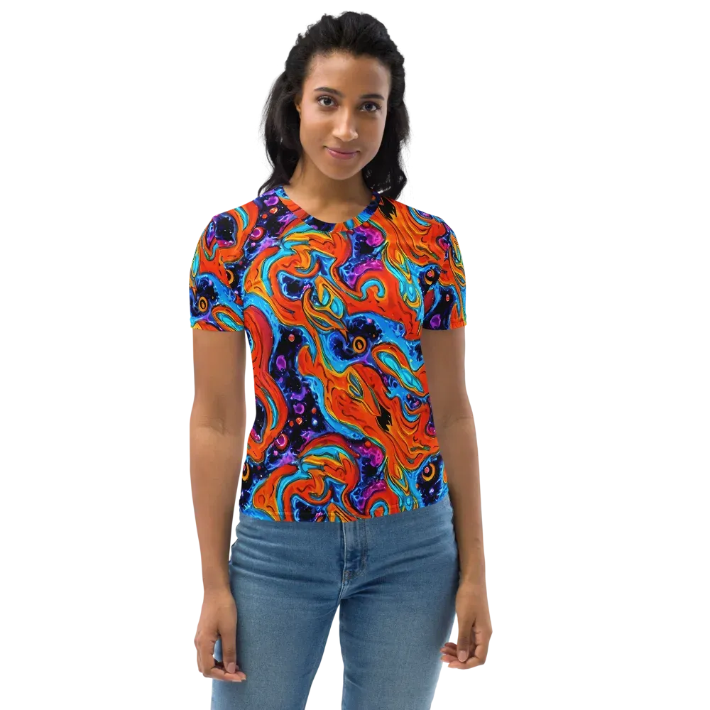 Sonic Lava on Women's Crew Neck T-Shirt — Front