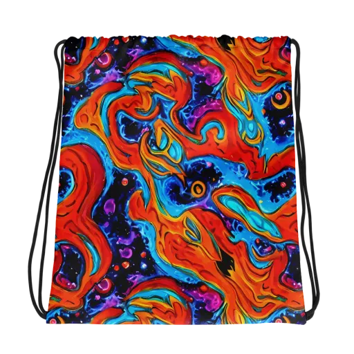 Sonic Lava on a Drawstring Bag