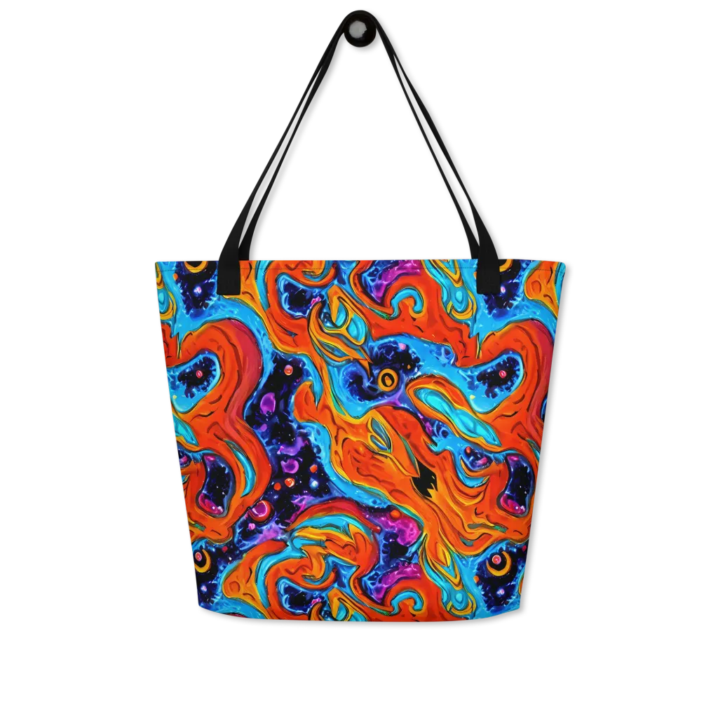 Sonic Lava on Large Tote Bag W/ Pocket — Front