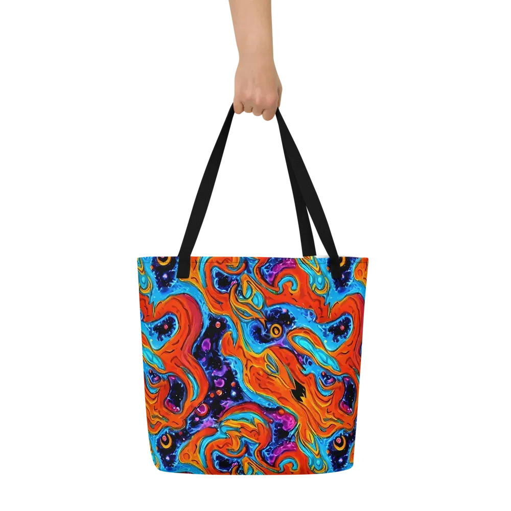 Sonic Lava on Large Tote Bag W/ Pocket — Front