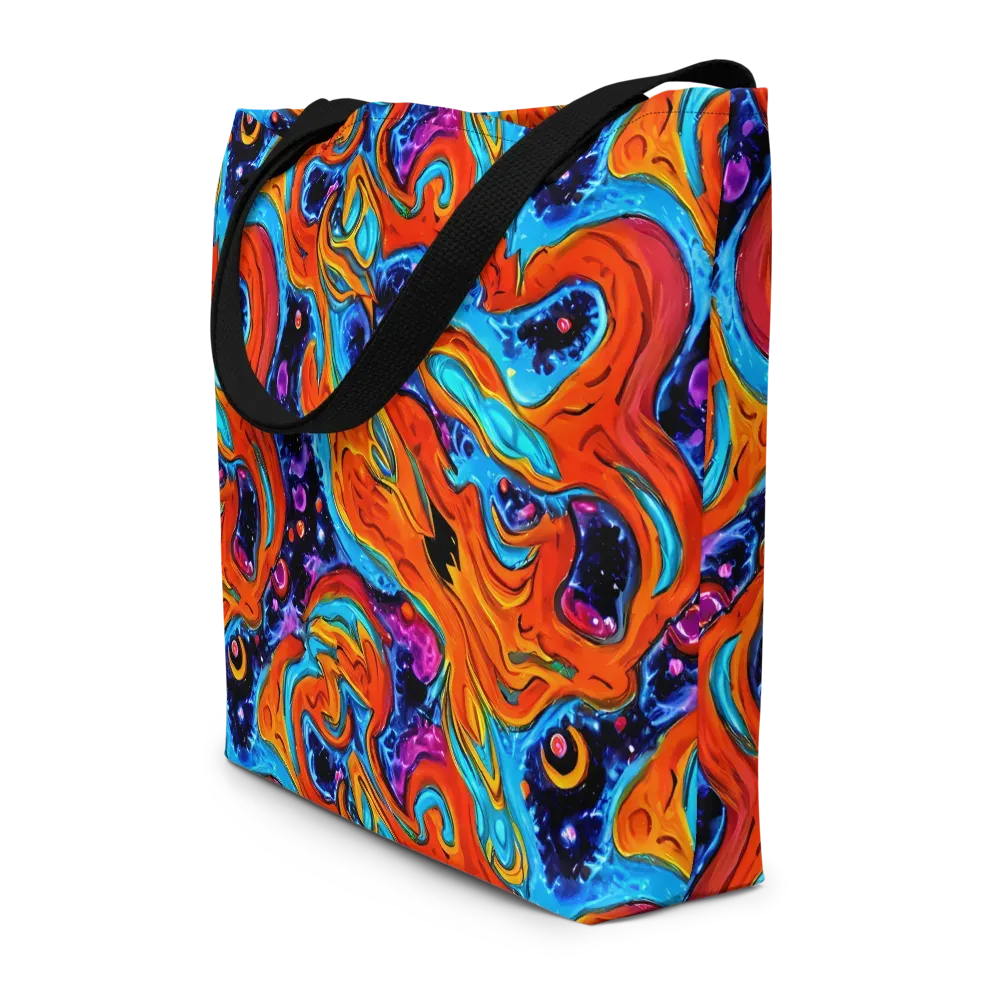 Sonic Lava on Large Tote Bag W/ Pocket — Front