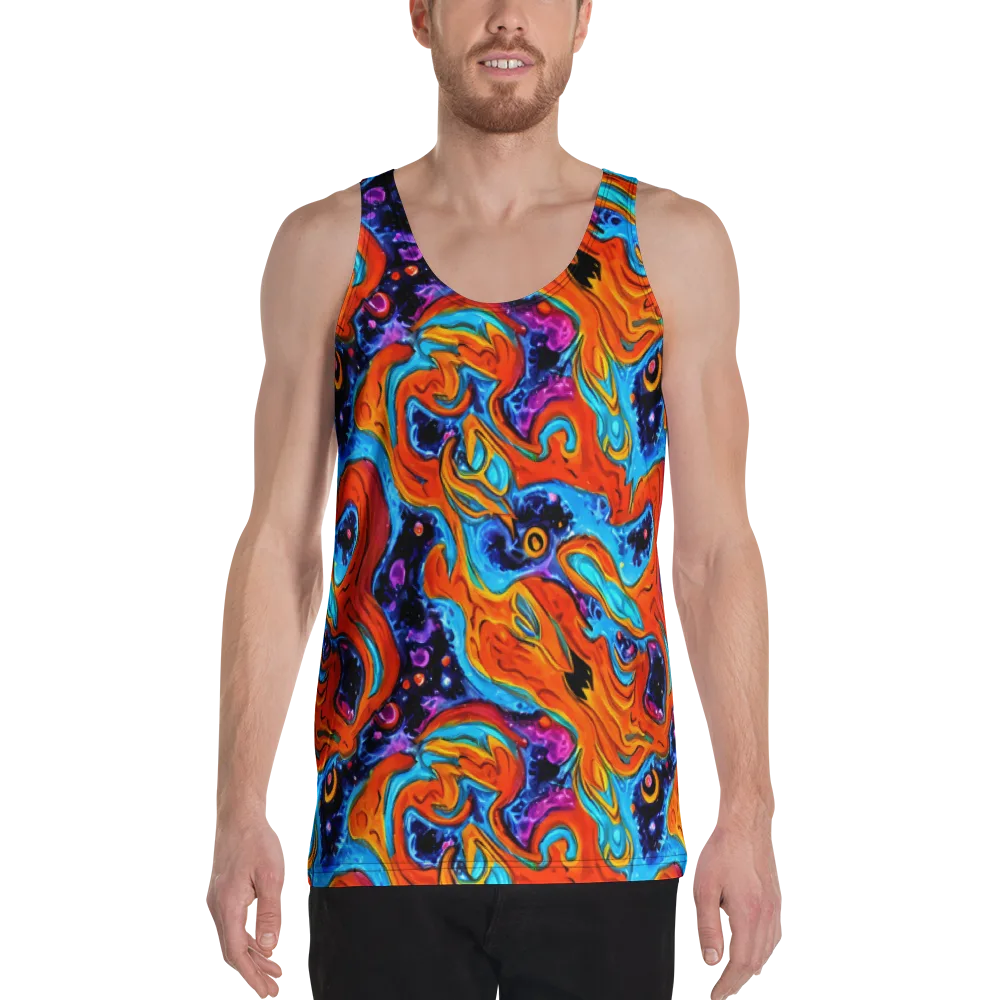 Sonic Lava on Men's Tank Top — Front