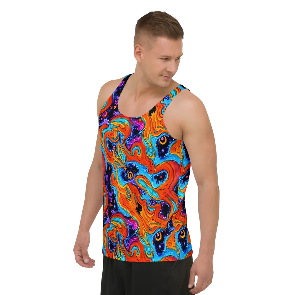 Sonic Lava on Men's Tank Top — Left Front