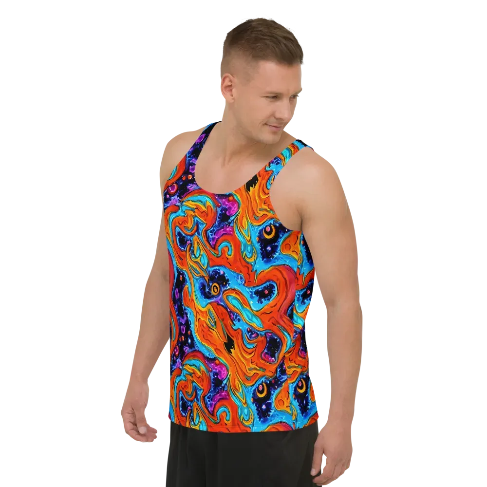 Sonic Lava on Men's Tank Top — Left Front