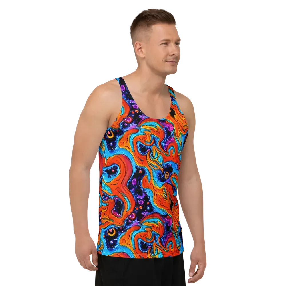 Sonic Lava on Men's Tank Top — Right Front