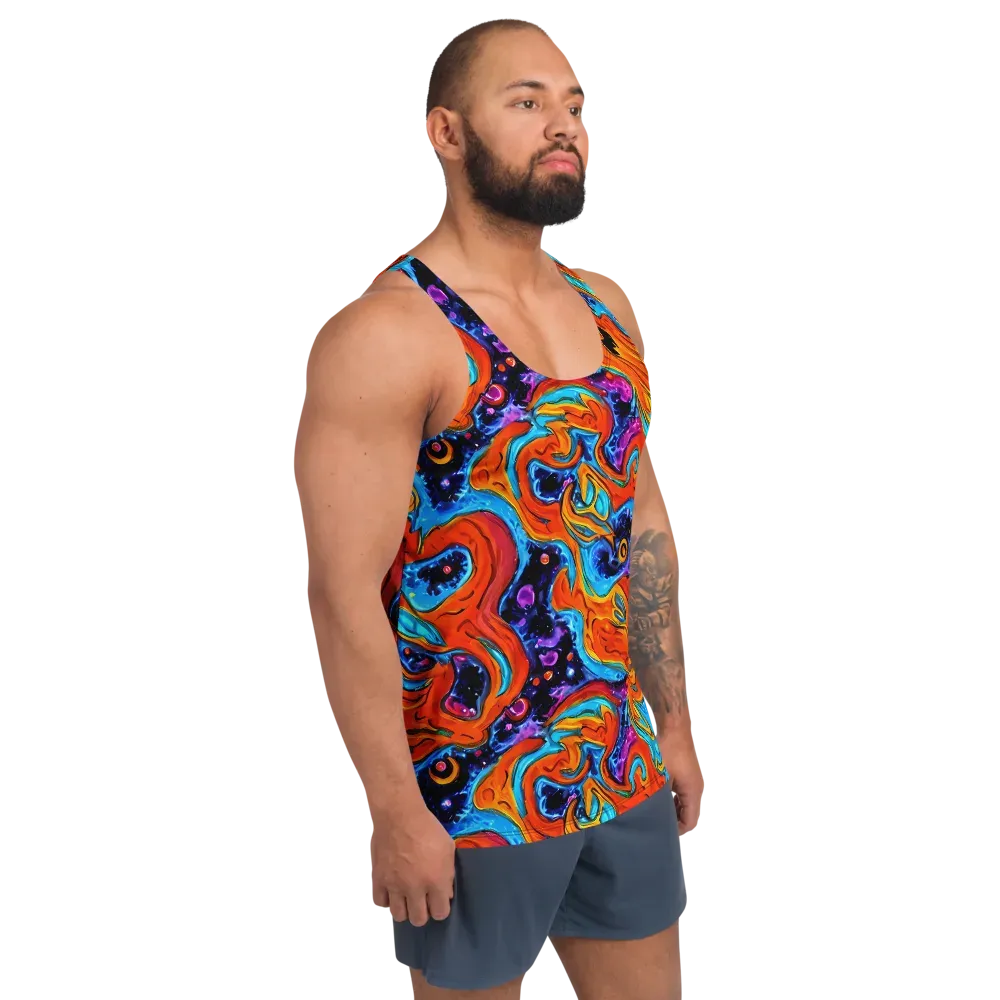 Sonic Lava on Men's Tank Top — Right Front