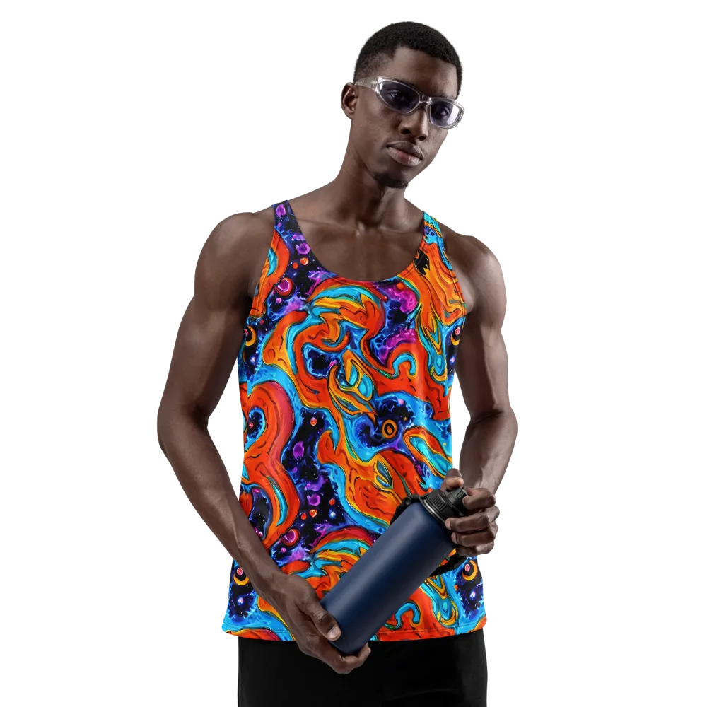 Sonic Lava on Men's Tank Top — Front