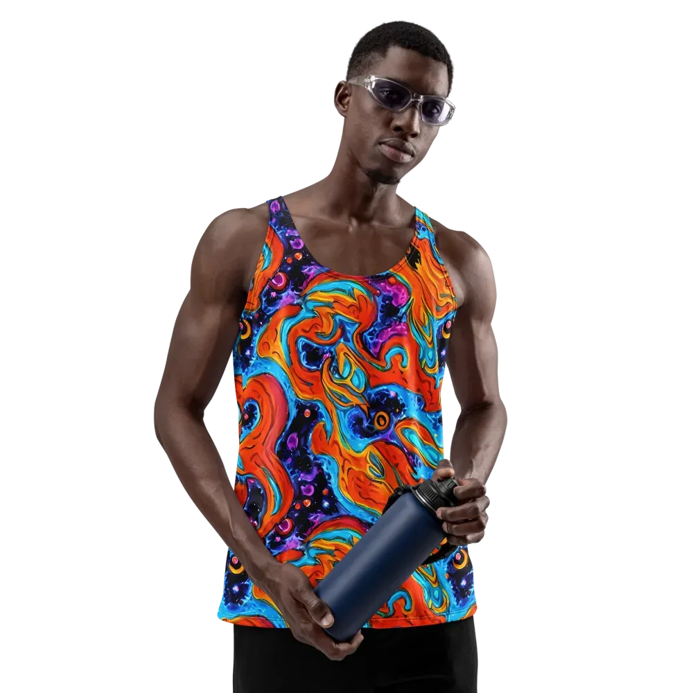 Sonic Lava on Men's Tank Top — Front