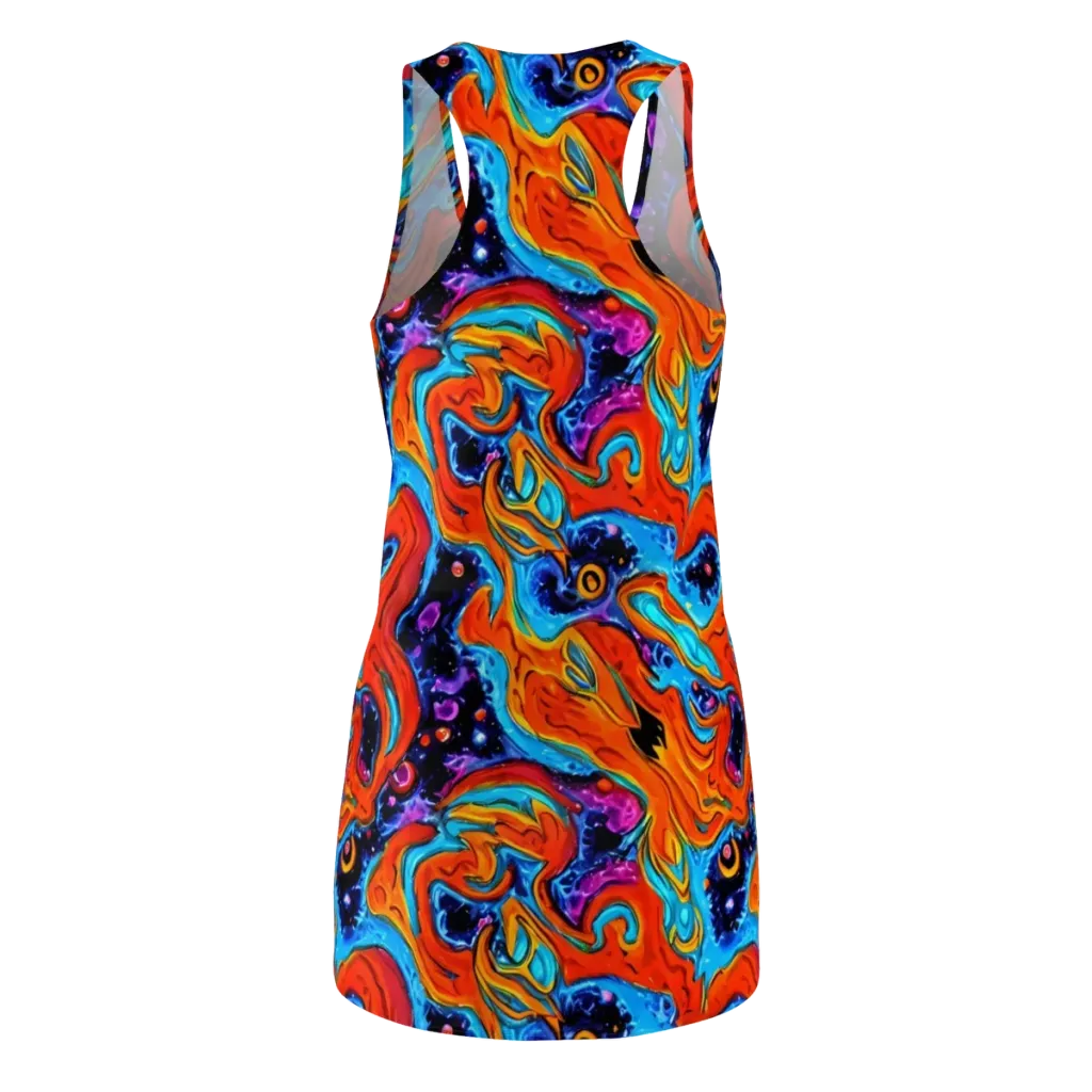 Sonic Lava on Racerback Dress — Back