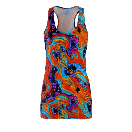 Sonic Lava on a Racerback Dress