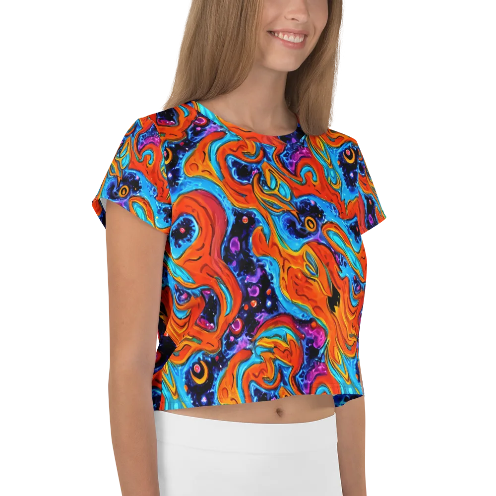 Sonic Lava on Crop Tee — Right
