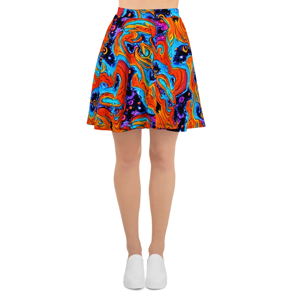Sonic Lava on Skater Skirt — Front