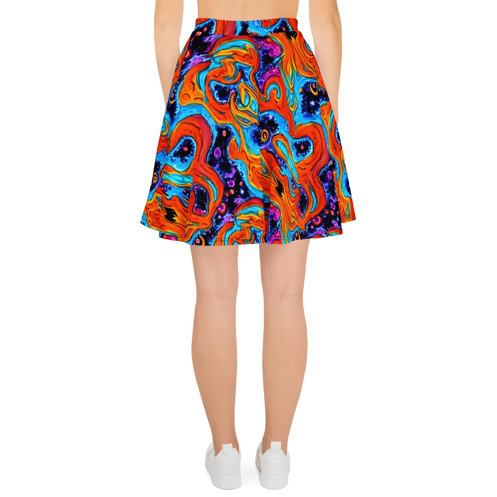 Sonic Lava on Skater Skirt — Back