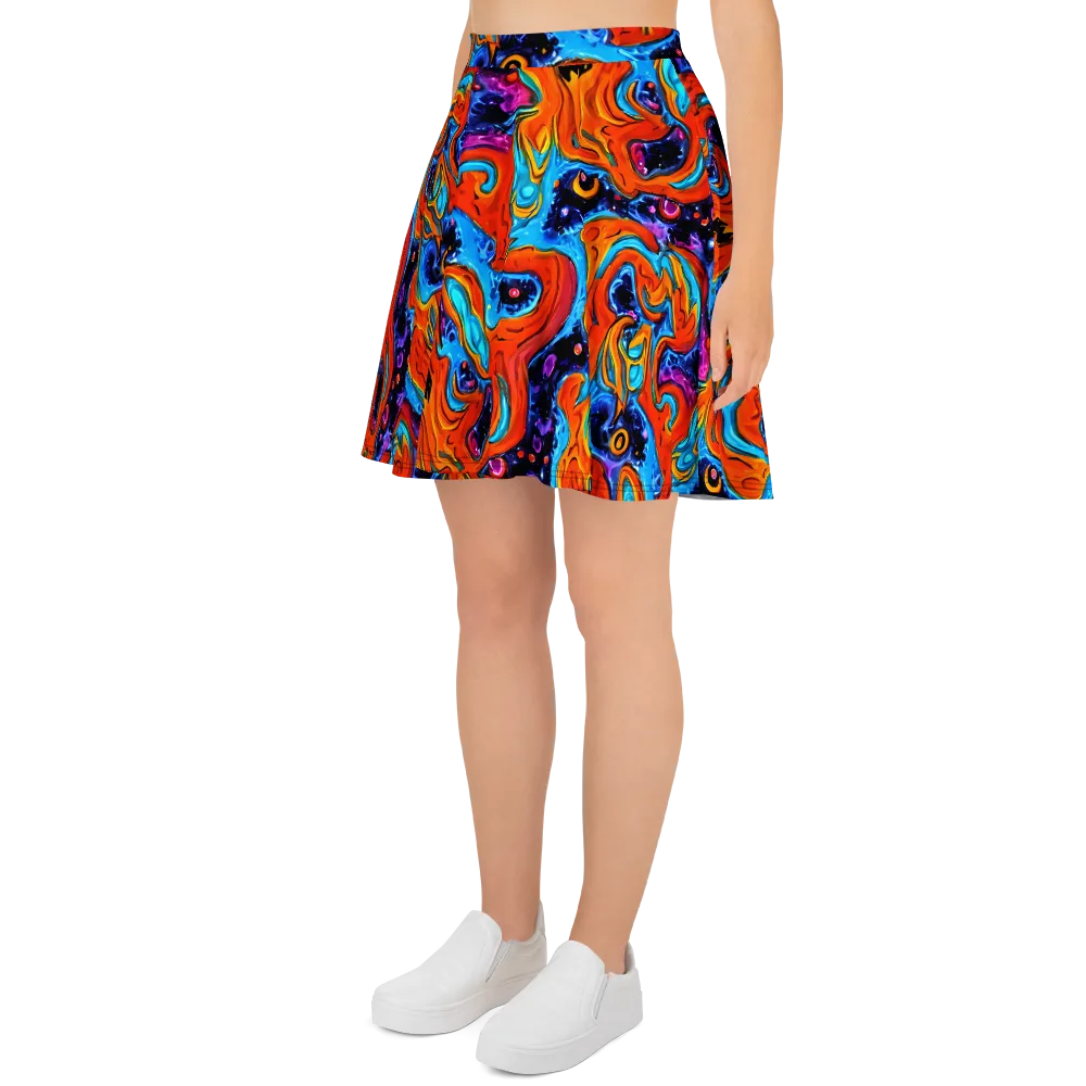 Sonic Lava on Skater Skirt — Left