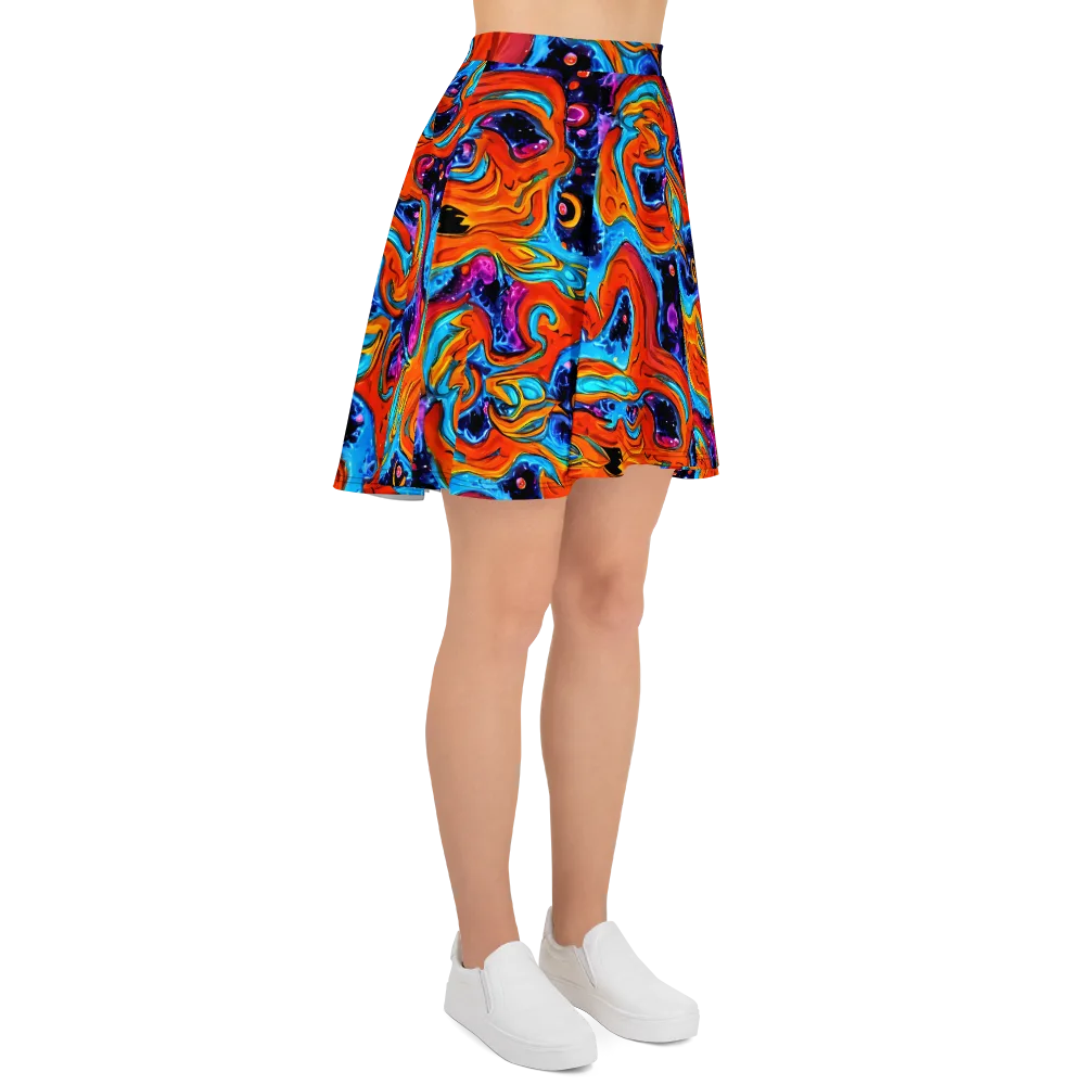 Sonic Lava on Skater Skirt — Right