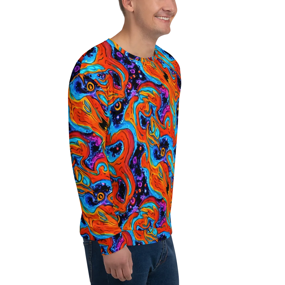 Sonic Lava on Sweatshirt — Right Front